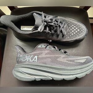 Hoka Charcoal Gray/Black Running Shoes WOMEN